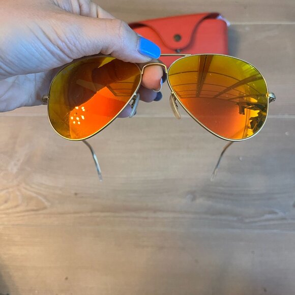 Ray-Ban Aviator Orange Flash Sunglasses